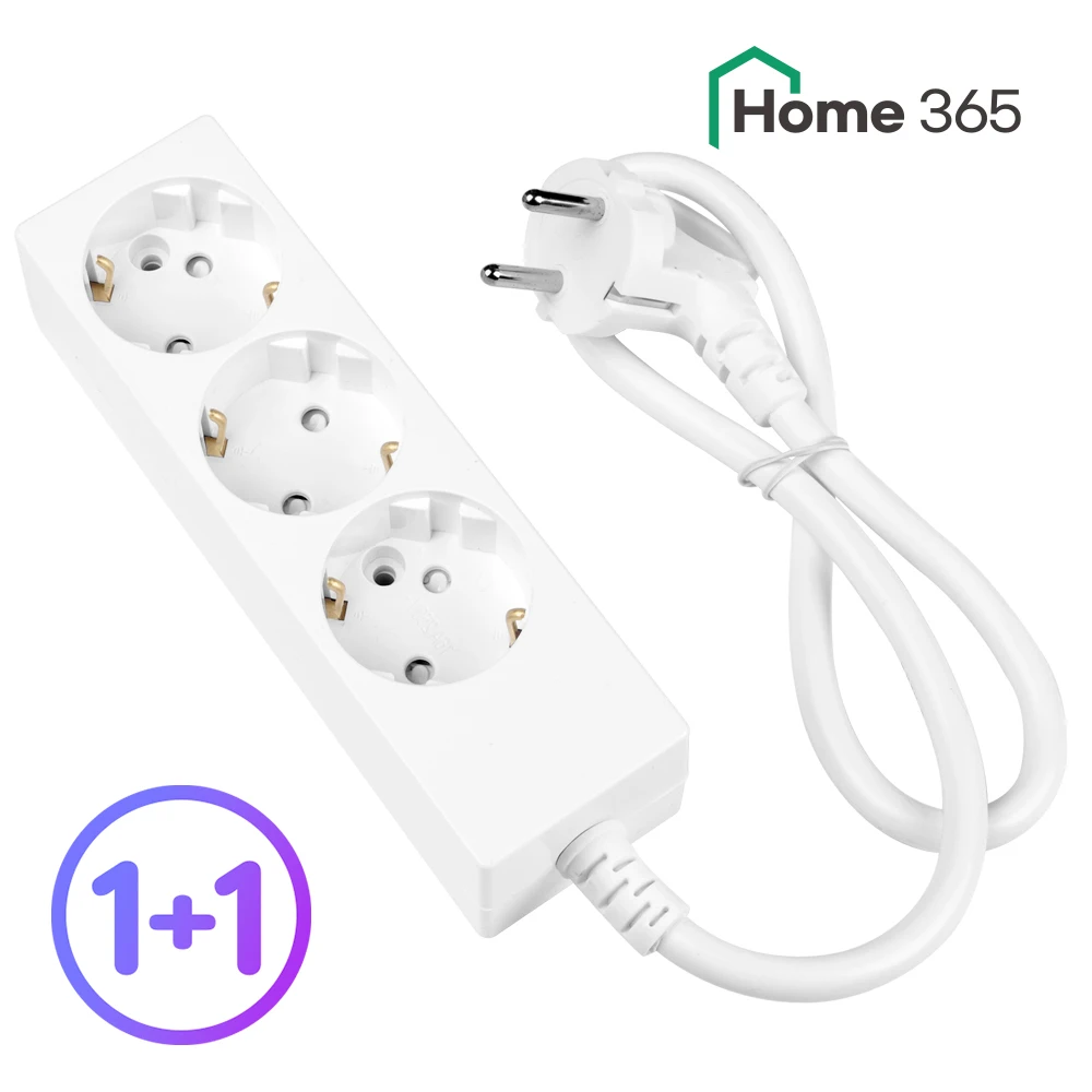 1+1 Domestic 16A General Multi-outlet 3-gu 0.7m White