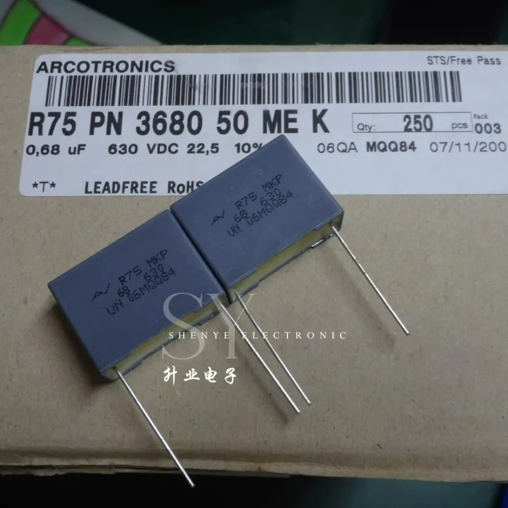 

5PCS AV R75 0.68uf/630V 680nf u68 684 new 22mm film capacitor R75PN368050MEK