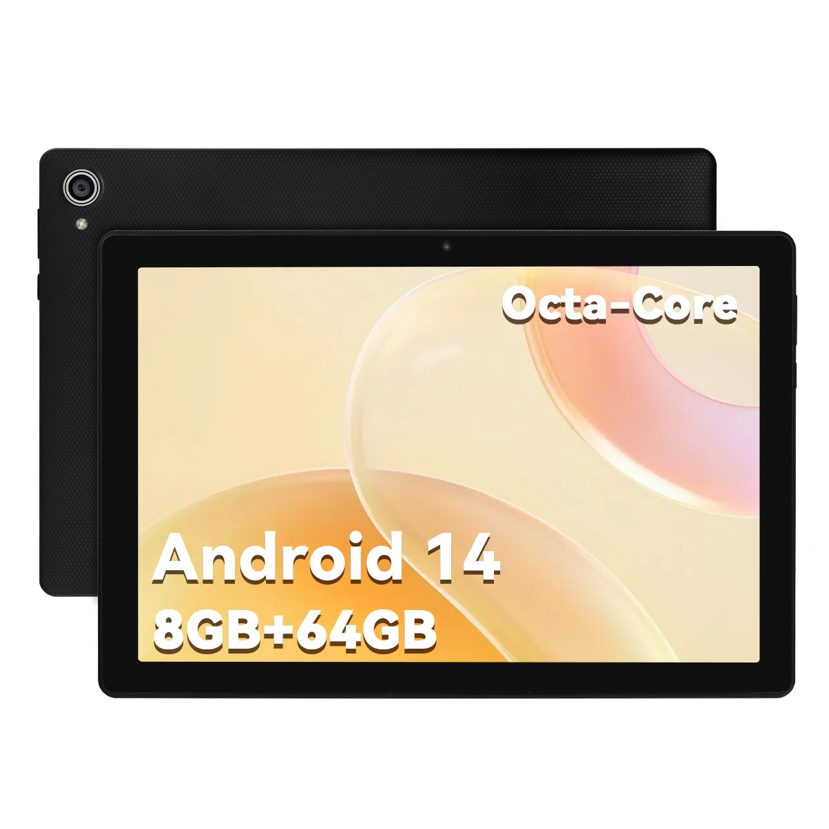 Nieuwe 10.1 Inch Tablet Android 14 Phablet 8Gb Ram 32Gb Rom Widevine L1 Hd Octa-Core 2.0 Ghz Wifi 6 Bluetooth 5.0 5000mwh Batterij