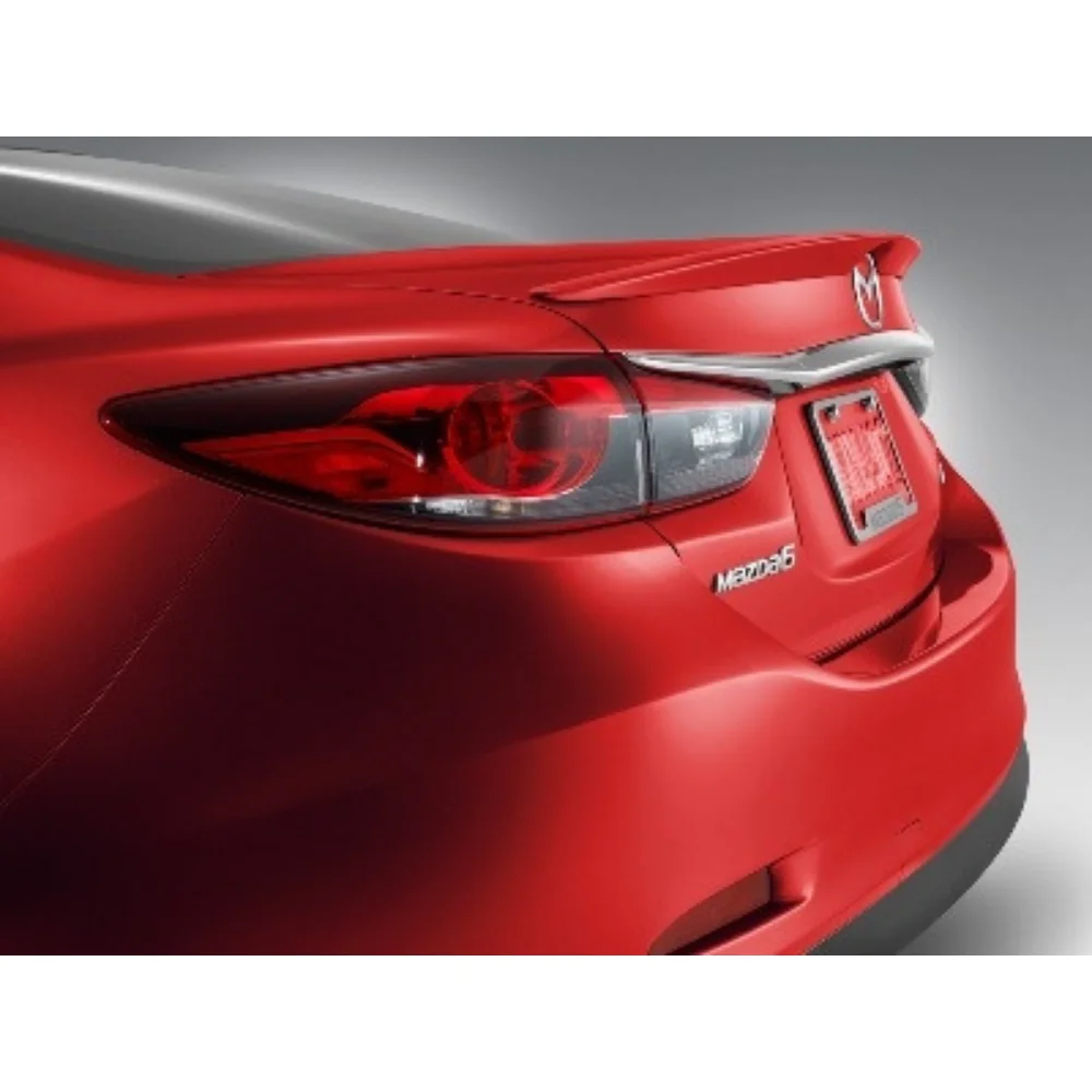 For Mazda 6 2015 Glass Under Spoiler Fiber Material Rear Roof Spoiler Wing Trunk Lip Car Styling Fully Compatible Tuning