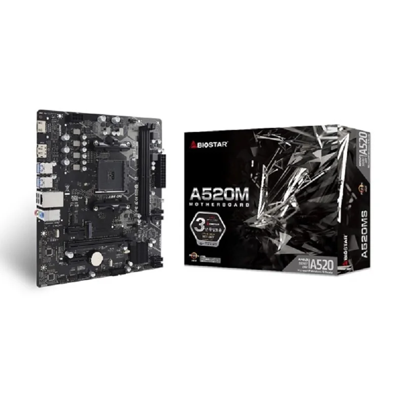 {Biostar Official Store} BIOSTAR A 520MS C & C (AMD) A520M Main board * Domestic genuine, sending the same day *