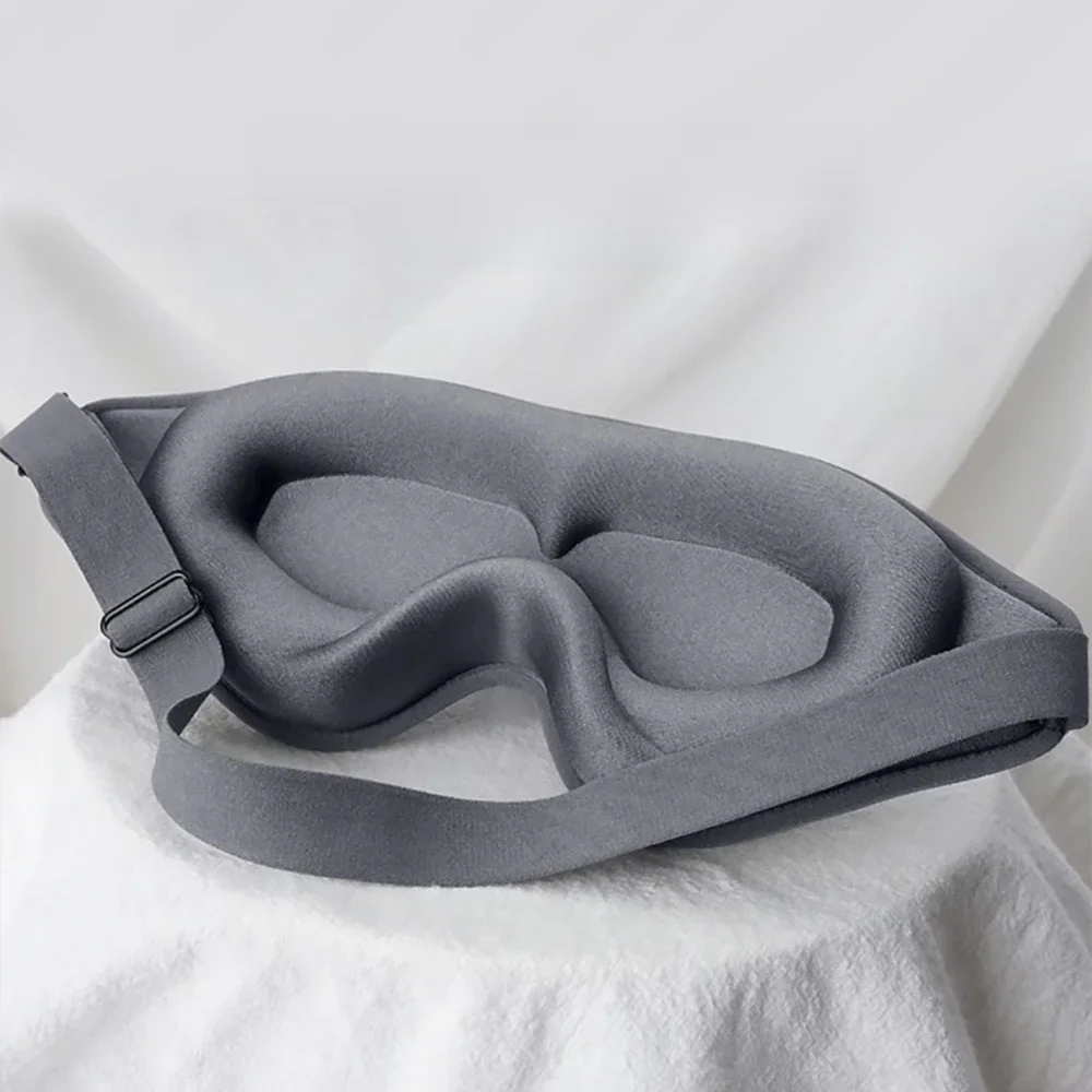 Maska do spania 3D Opaska na oczy Maska do spania Miękka pianka z pamięcią kształtu Maska na oczy 99% Blockout Light Slaapmasker Eye Cover Patch — zdjęcie 2
