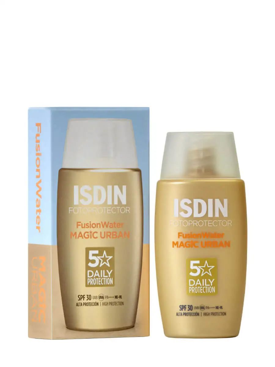 Isdin fusion water Magic urban Without color spf 30 50ml-photoprotection face without color. Oil free.