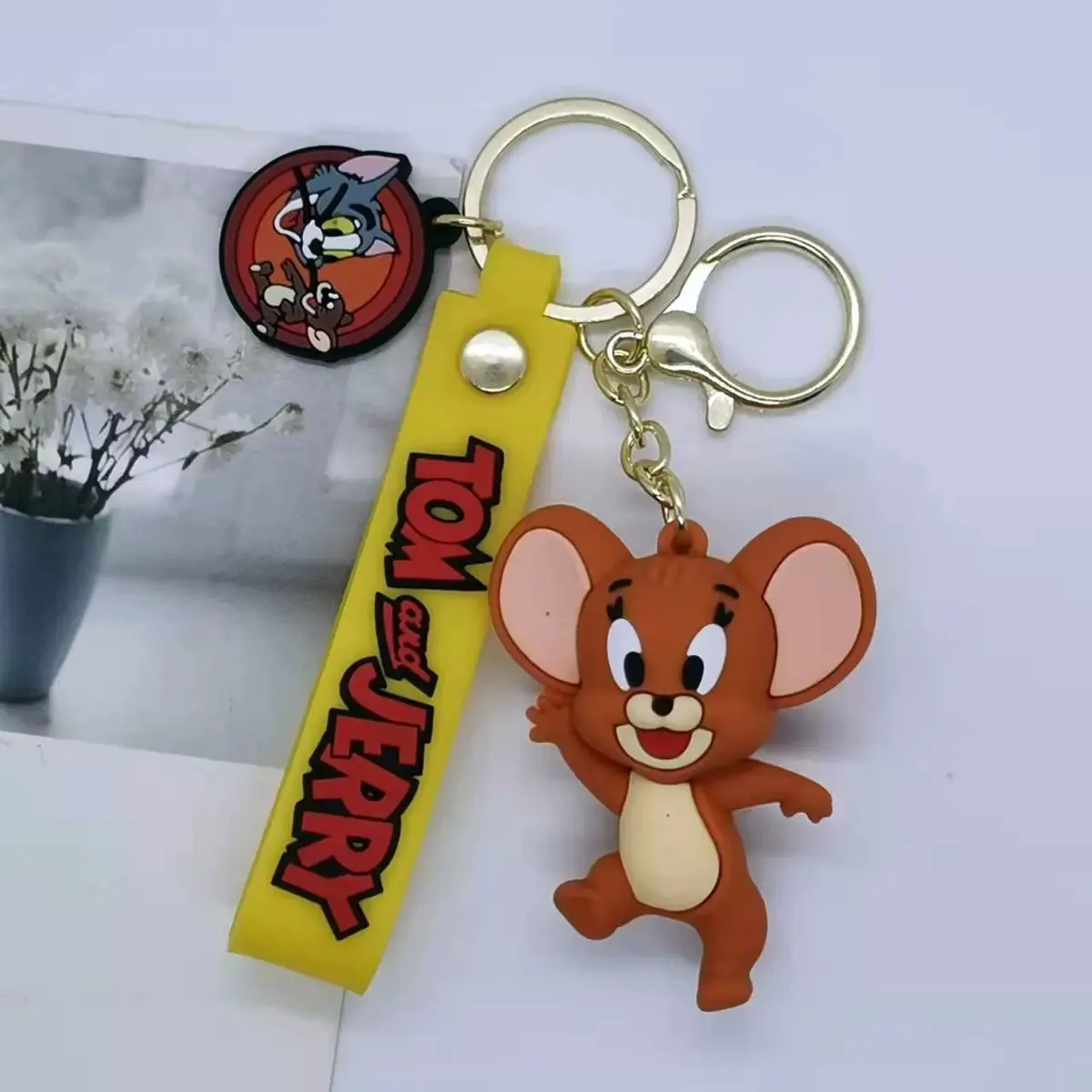 

Новейший мультфильм Диснея, брелок Том и Джерри, ключ от машины, подвеска для рюкзака, украшение для вечеринки, детский подарок и игрушка