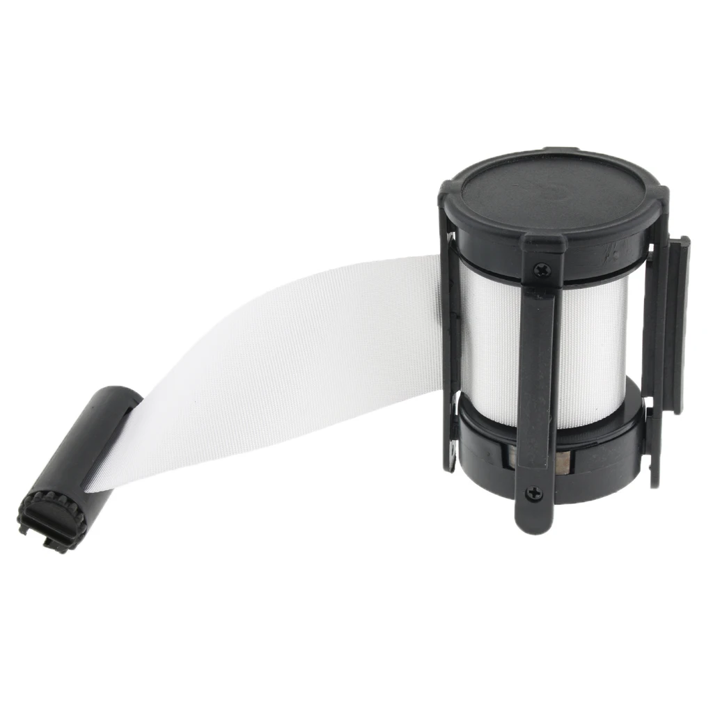 3m Queue Stanchion Crowd Control Barrier Security Retractable Belt Wall Mount Ribbon Stanchion Queue Barrier Belt New