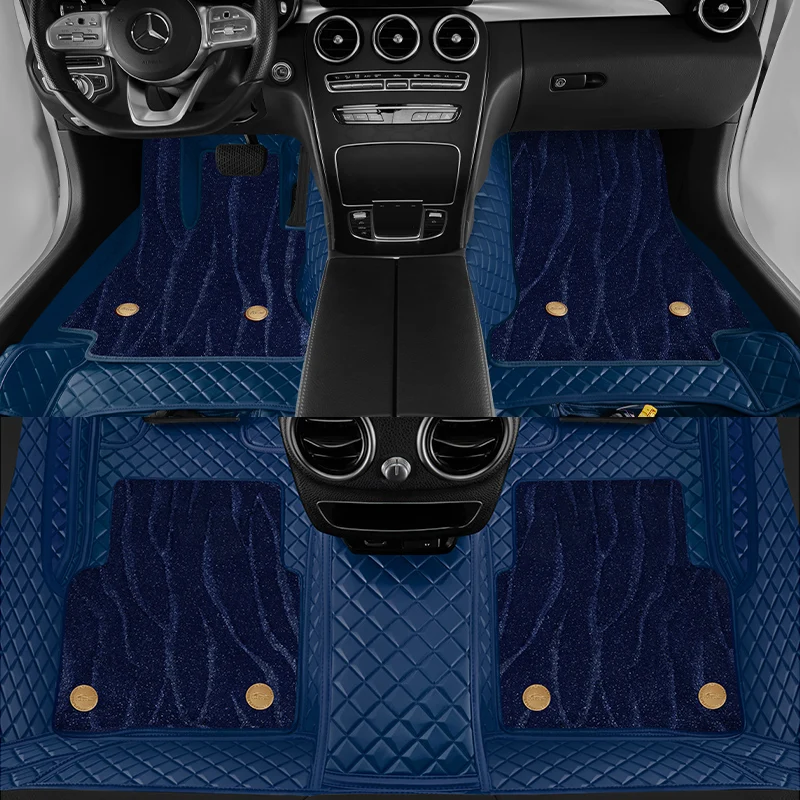 Custom Fit Car Floor Mat  Alll-full 5-seats Car For 99%  Vehicles for Benz BMW AUDI Porsche Toyota Buick Nissan Land Rover