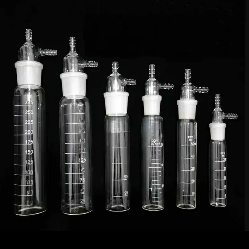 1szt/lot Lab 10ml-500ml Szklana butelka z pochłaniaczem uderzenia Próbnik gazu do eksperymentu — zdjęcie produktu 7