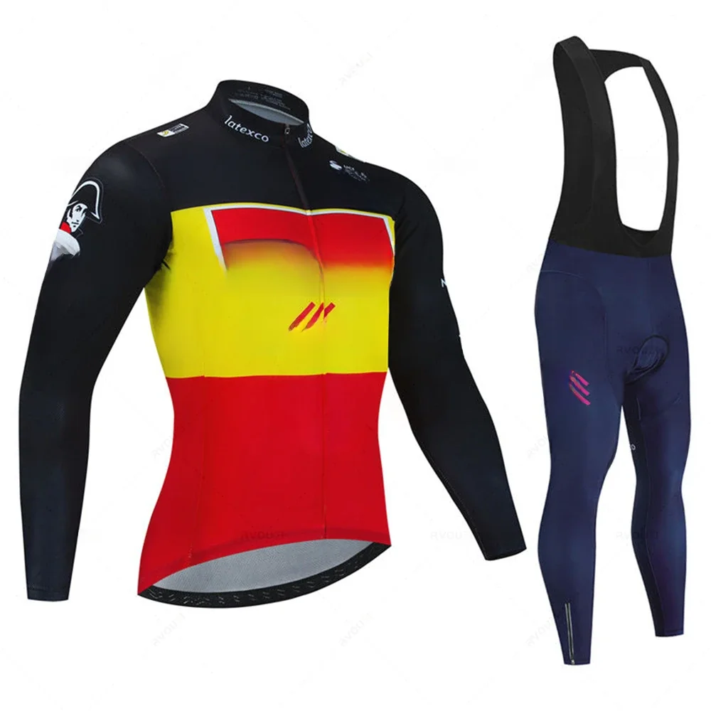 AliExpress New Soudal Quick Step Professional Autumn Cycling Jersey Set Breathable Long Sleeve MTB Bike Clothes