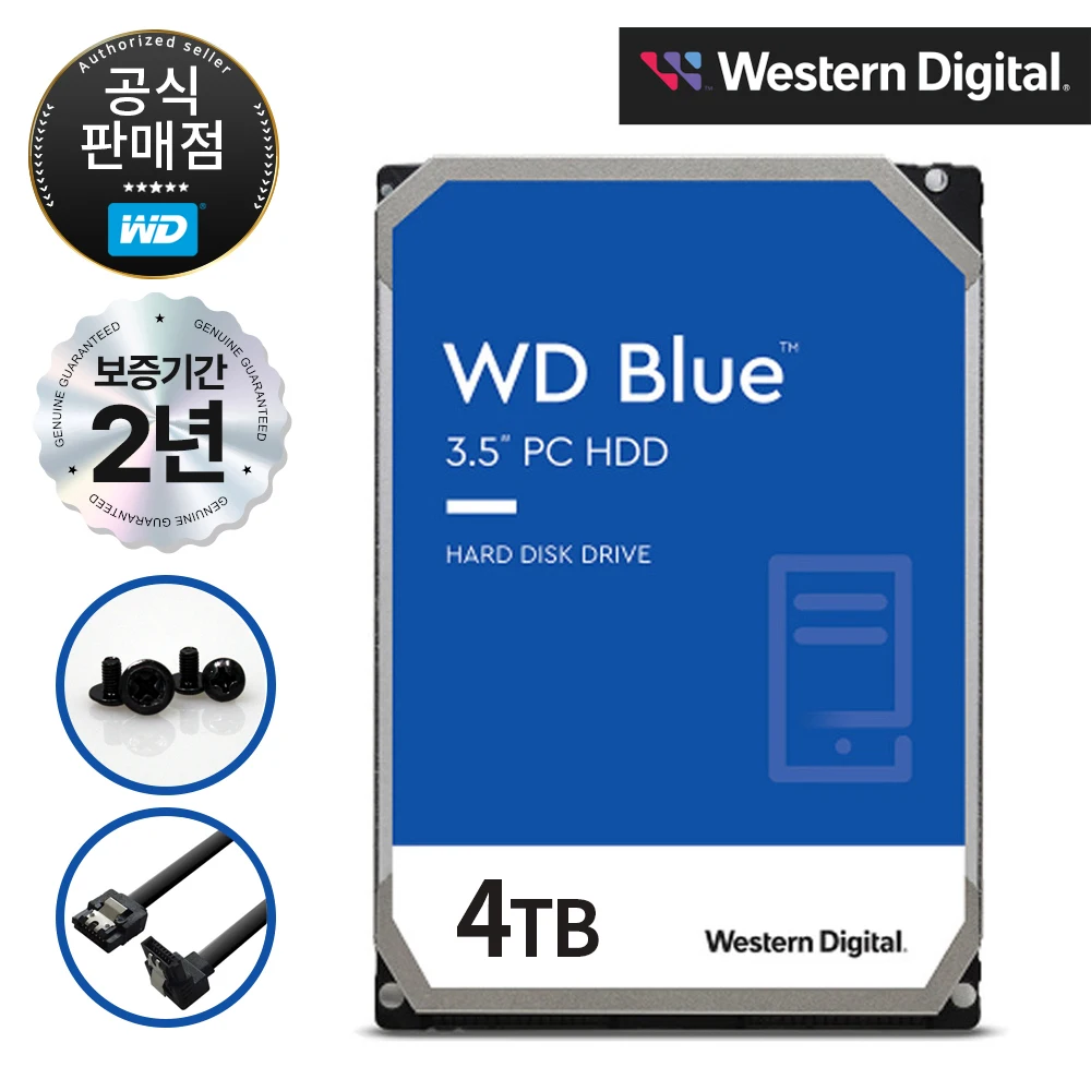 Disque dur officiel HDD BLUE, disque dur 3.5 pouces, 4 To, WD40EZmankindom, PRWD BLUE