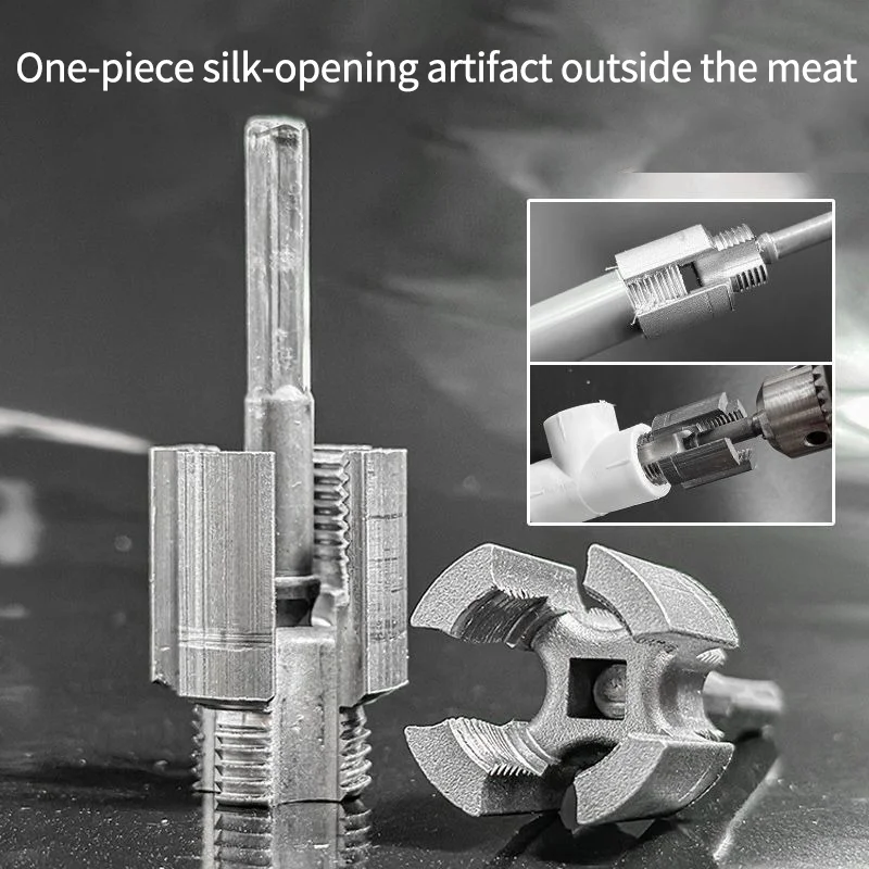 1/2" & 3/4" PPR Universal Water Pipe Tap with Integrated Inner/Outer Thread, Alloy Steel, Anti-Corrosion, Smooth Operation image 2