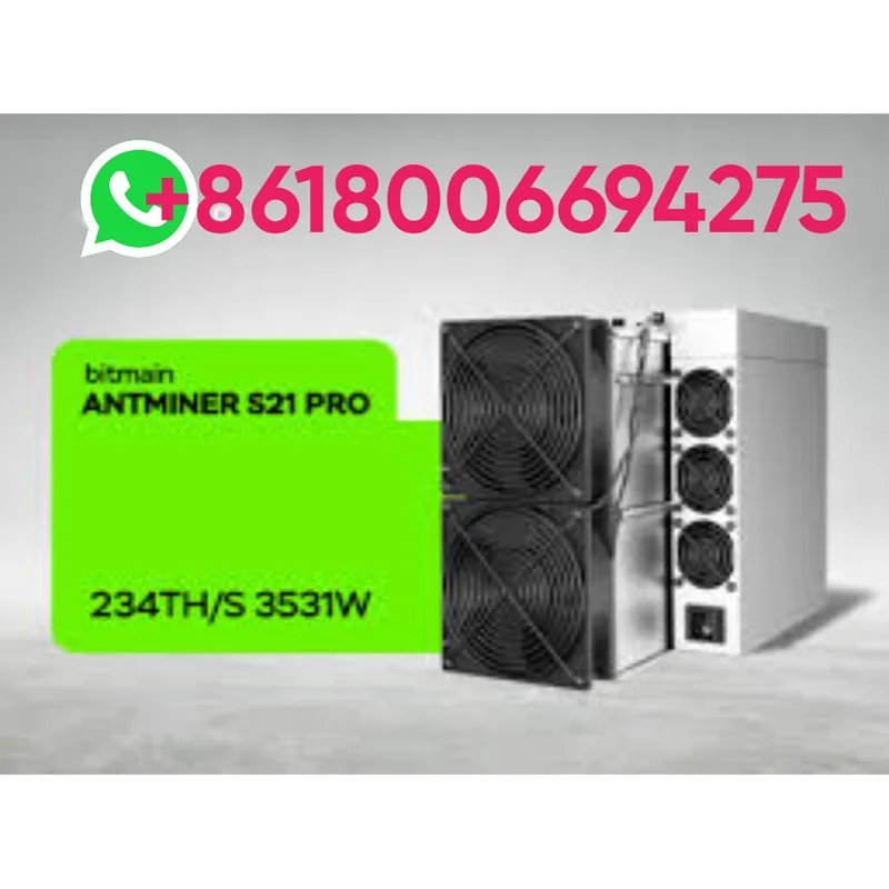 B. AUTÊNTICO Bitmain Antminer S21 Pro+ 234 TH/s 3.510 W 15 J/TH SHA-256 ASIC BTC MINER