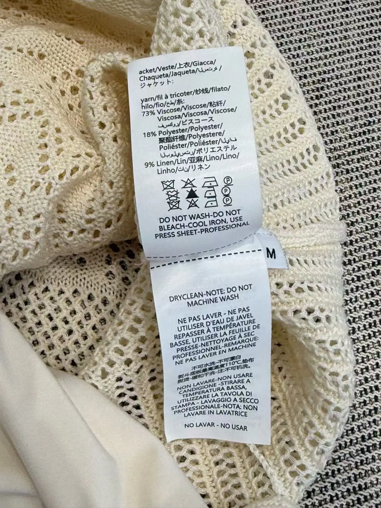 Terno de malha de crochê de cor sólida feminino casual elegante