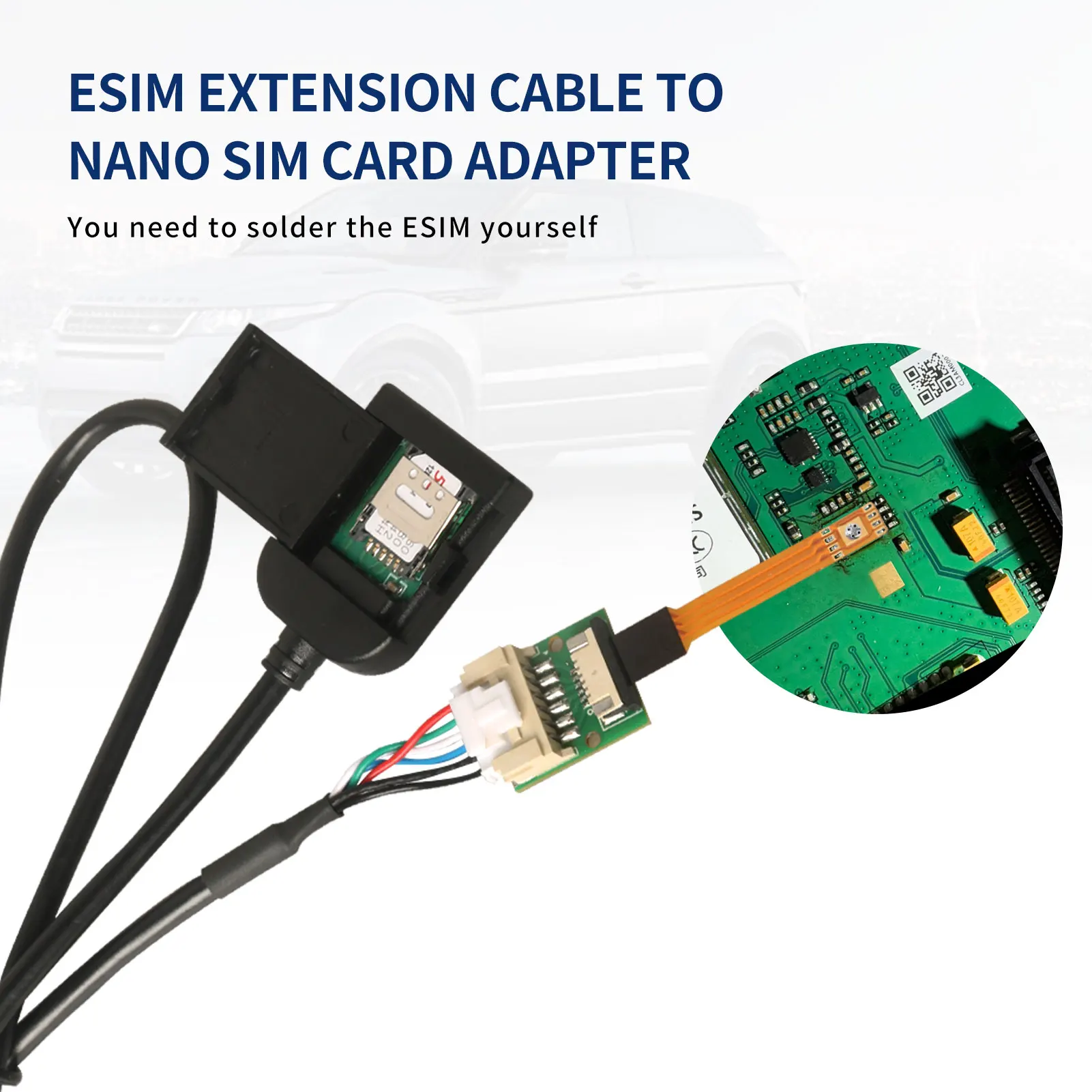 أندرويد سيارة الوسائط المتعددة GPS 4G واجهة كابل استبدال موصل فتحة السيارة بطاقة SIM مهائي كابلات قطع غيار السيارات كابل استبدال #2