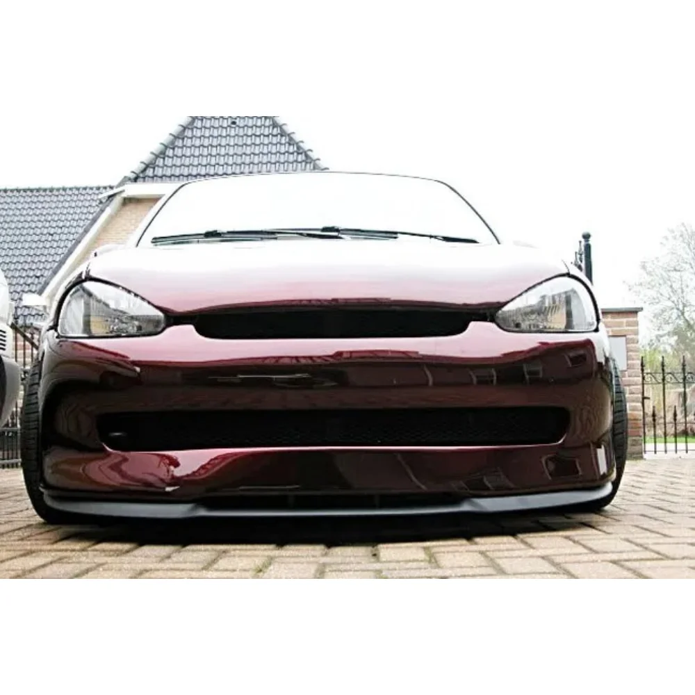 Front Bumper Lip For Opel Corsa B CUPRA R Car Accessories Spoiler Flap Universal 3 Pcs Body Kit Exterior Parts Tuning