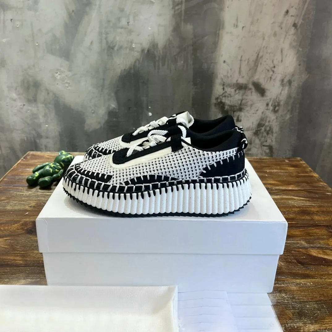 

Designer Shoes Nama Sneaker Fashion Women Casual Shoes luxury Low help High top sports shoes Platform Mesh Nappa leather Little