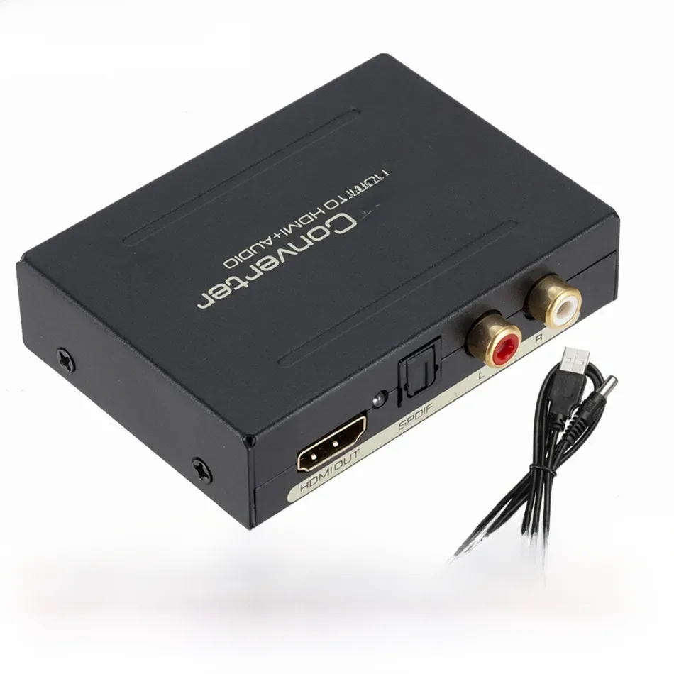 WvvMvv kompatybilny z HDMI ekstraktor Audio 5.1ch 2.0ch Stereo ekstraktor-konwerter TOSLINK SPDIF optyczny + L/R Adapter ze splitterem Audio — zdjęcie produktu 7