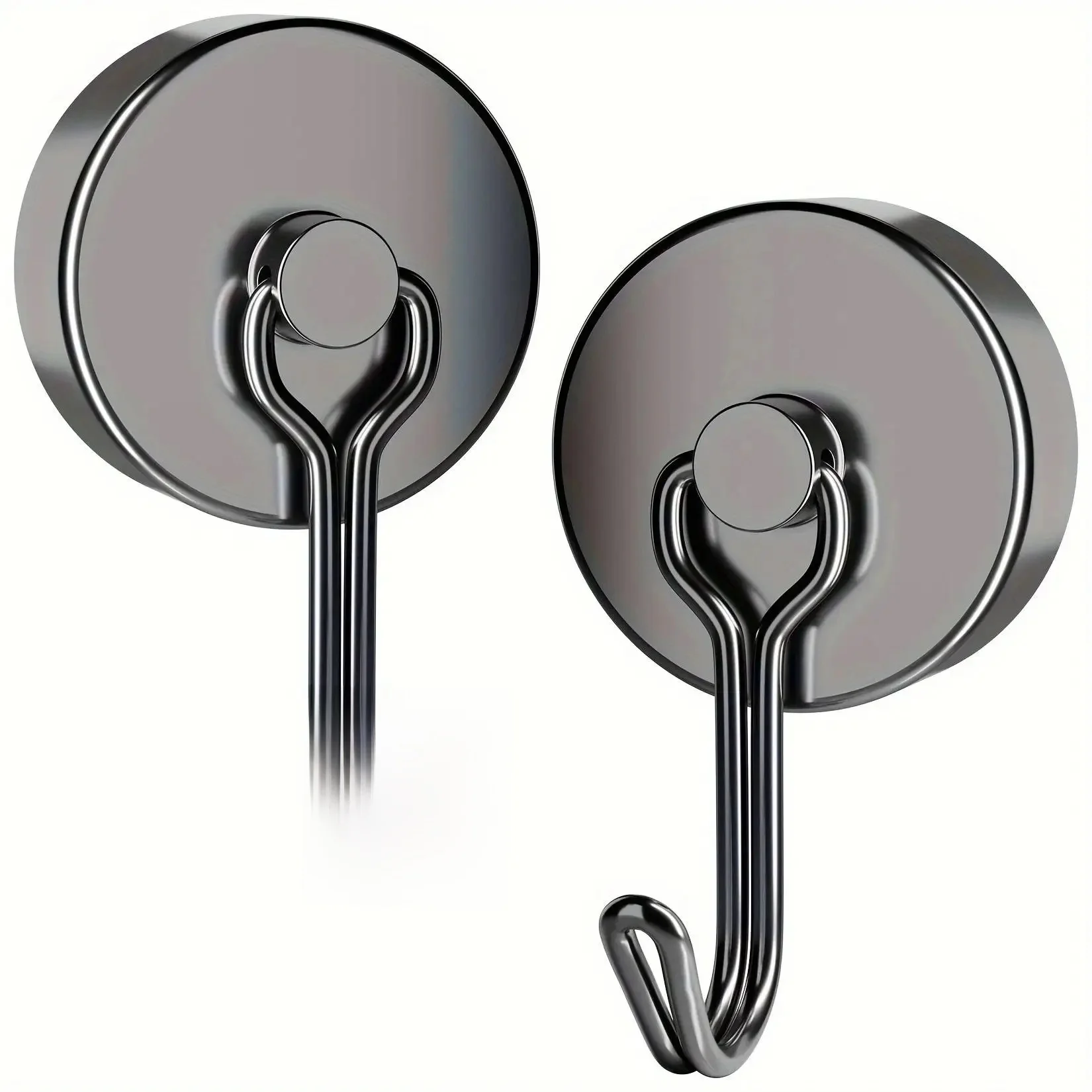 Familie magnetische haken Heavy Duty, 110Lbs sterke zeldzame aarde Neodymium-magneten met haken om op te hangen voor keuken, huis, werkplek - afbeelding 2