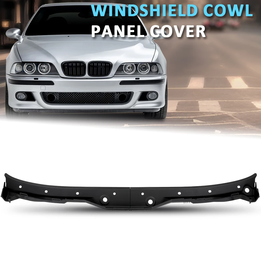 

Замена крышки панели капота лобового стекла, подходит для BMW 5 серии E39 1996-2003, черный 51718159292, левая и правая сторона, прочный полипропилен