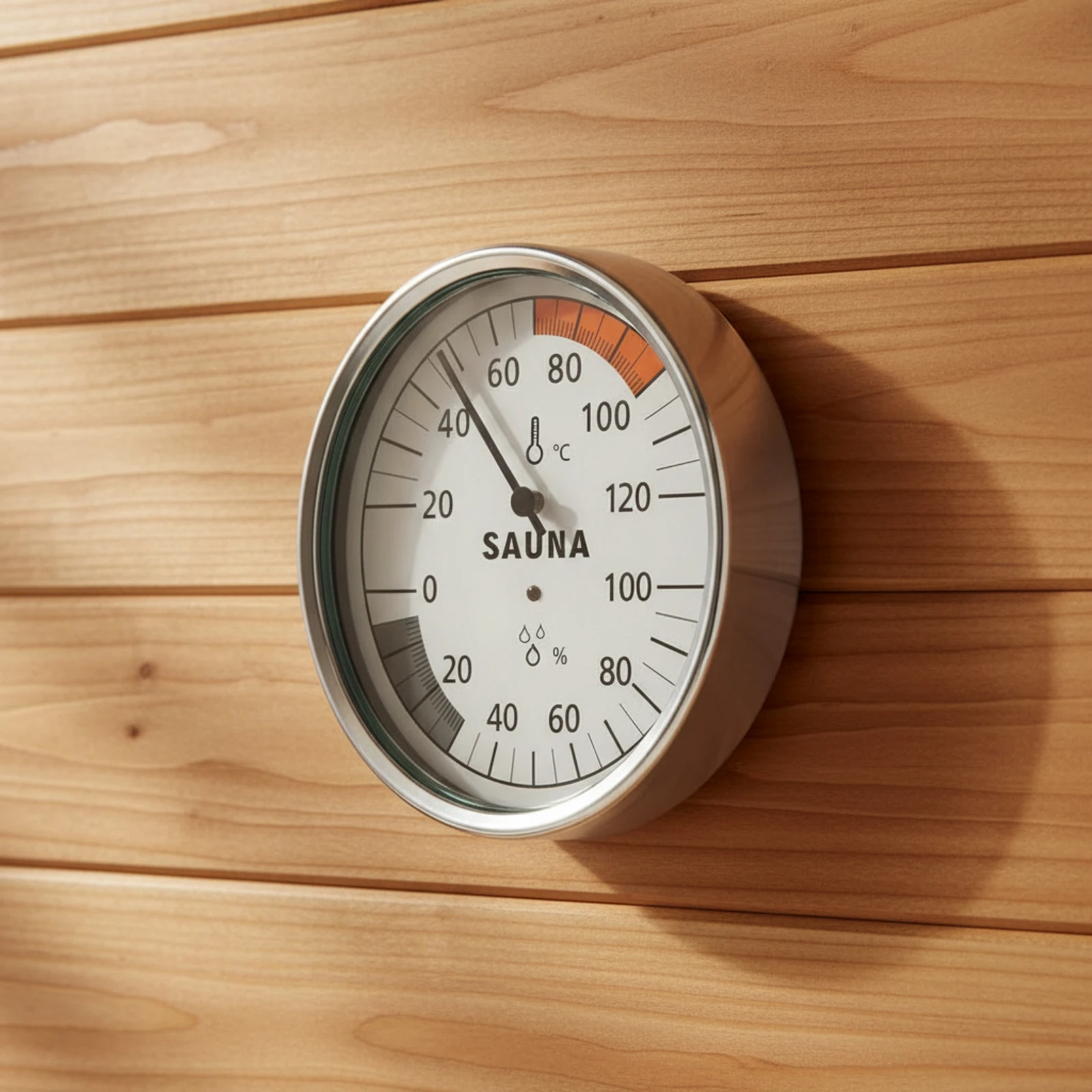 Analog Sauna Temperature Humidity Meter | Heat-Resistant, Wall-Mounted, Sauna Thermometer Hygrometer, for Steam Room