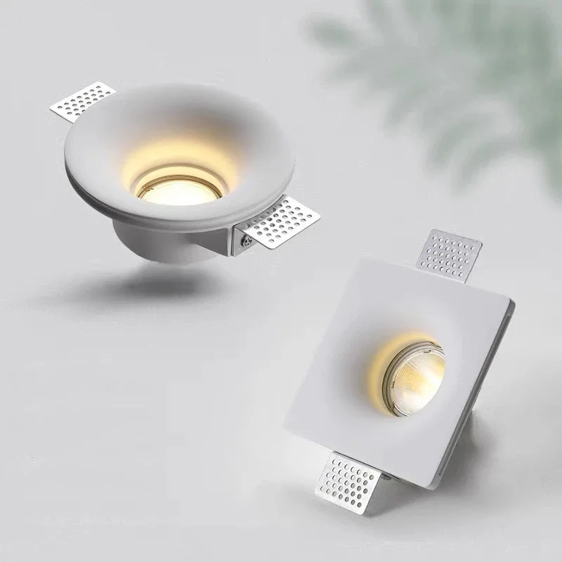Verzonken Gips Downlight Plafondlamp GU10 LED Anti-Glare Ingebed Randloze Spotlight Woonkamer Slaapkamer Gangpad Home Verlichting - afbeelding 2