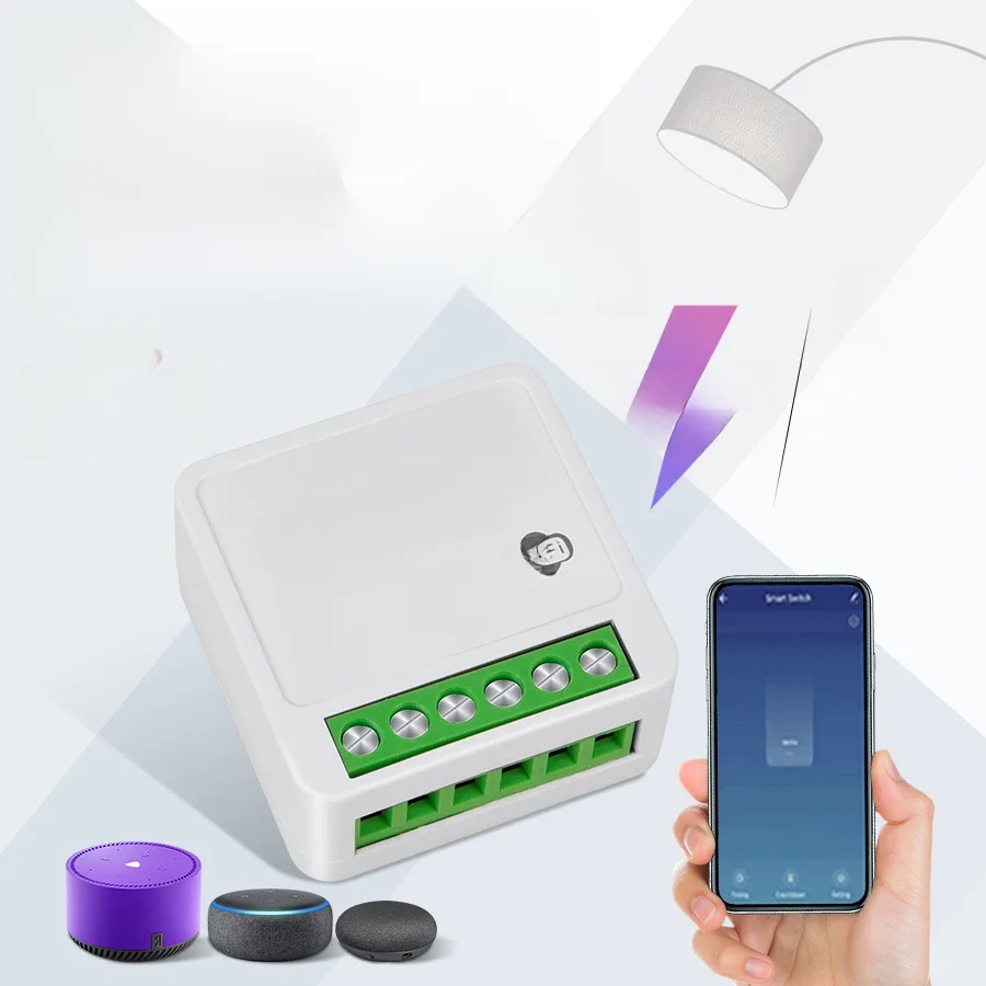 16A 20A Tuya WiFi inteligentny przełącznik 2-kierunkowe sterowanie Mini inteligentny wyłącznik praca z inteligentnym życiem Alexa Google Home Alice — zdjęcie 2