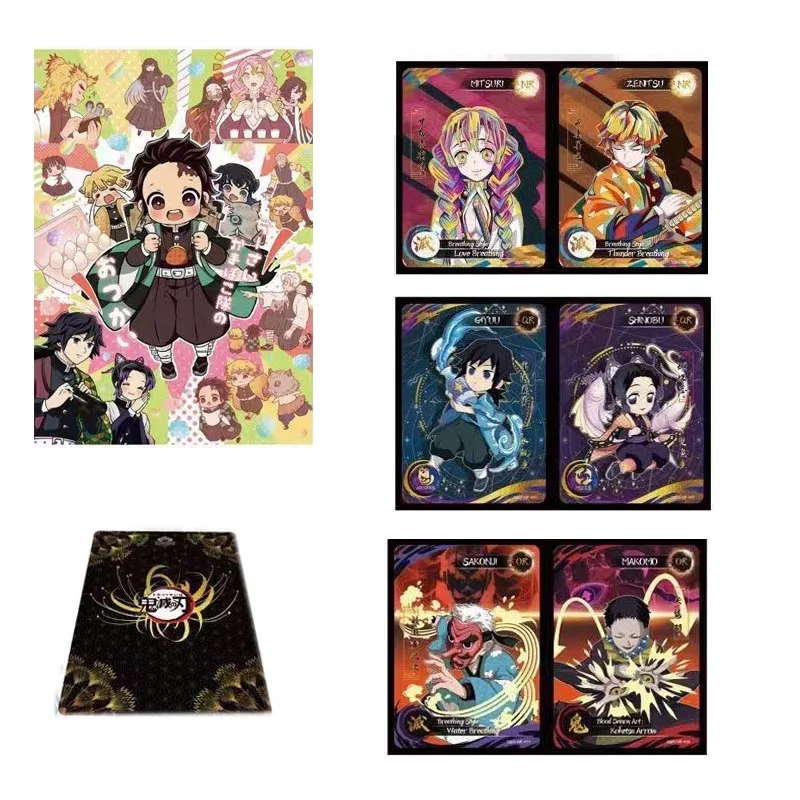 Demon Slayer Collection Cardsuse Photolithographic Materials English Version Games Anime Cards Games For Family