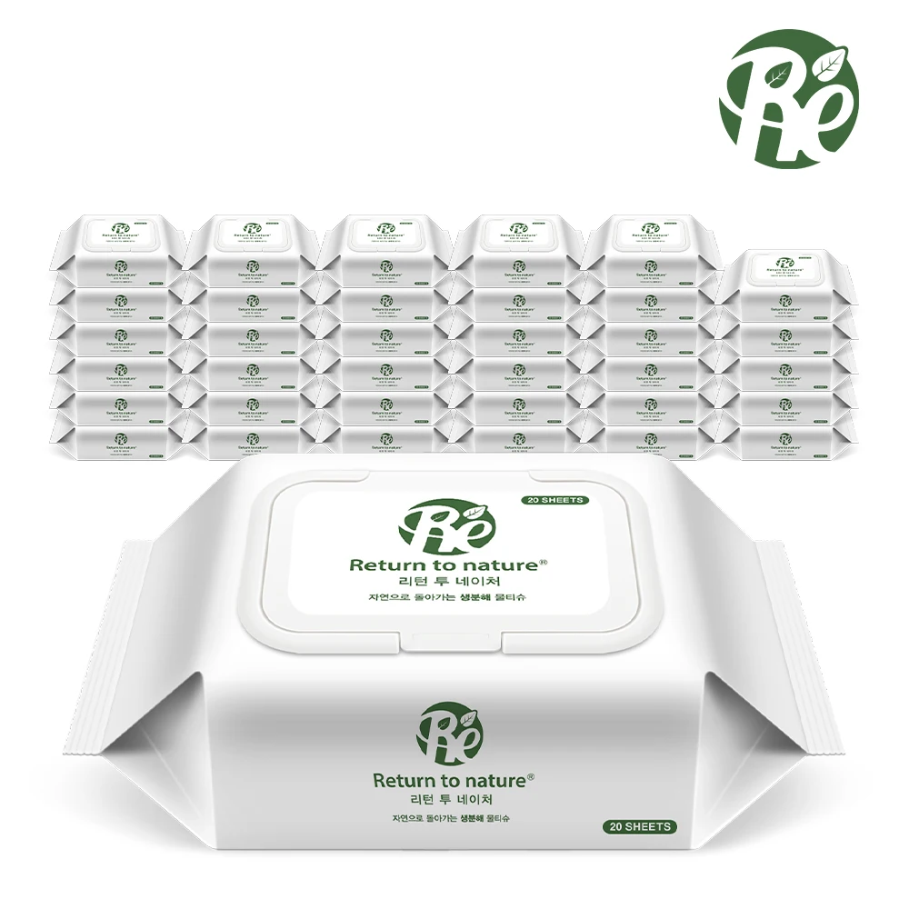 20x36 pack of return-to-life laser 100% biodisable wipes cap