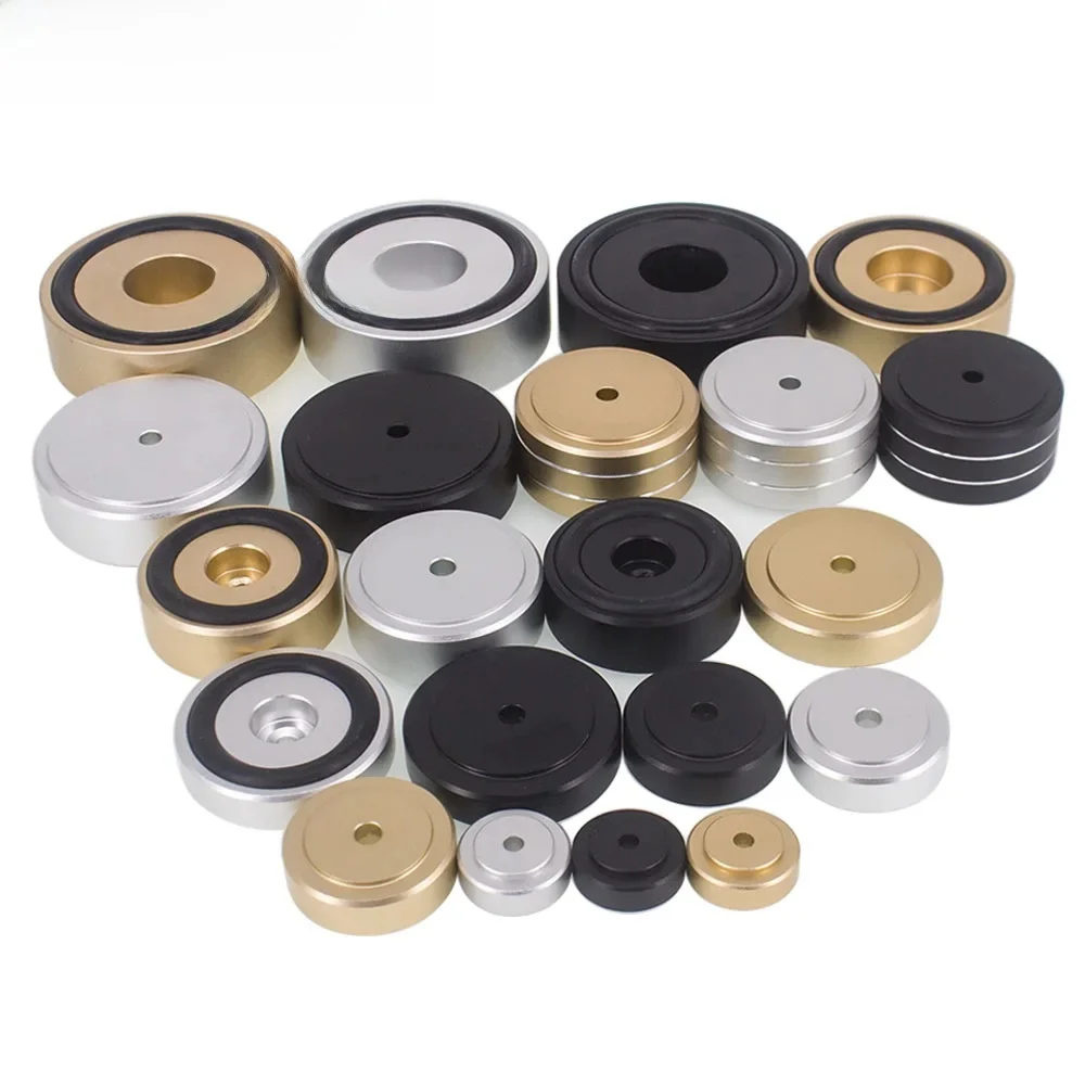 4 Stuks Aluminium Versterker Voeten Schokdemper Draaitafel Voeten Audio Cd Hifi Speaker Isolatie Voeten Pad Speaker Spikes Stand Voeten - afbeelding 2