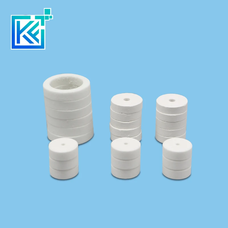 99% Alumina Ceramic Plate , Circular , Insulated , Wear-resisting ,Anti-corrosion OD*ID*Thickness=18*6*0.5mm with high stability