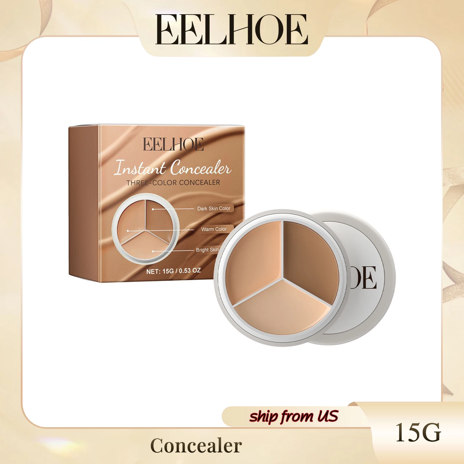 Eelhoe Cover mit Concealer zu Eelhoe Cover Gesichts fehler Pickel Tränen dunkle Ringe unter machen Gesicht für einen natürlichen Look