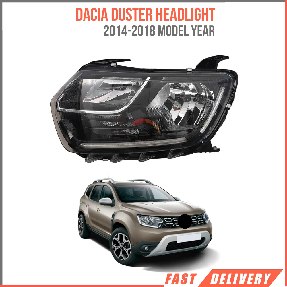 For Headlight Dacia Duster 2014-2018 Left and Right car parts high quality Oem 260605020R 260107307R