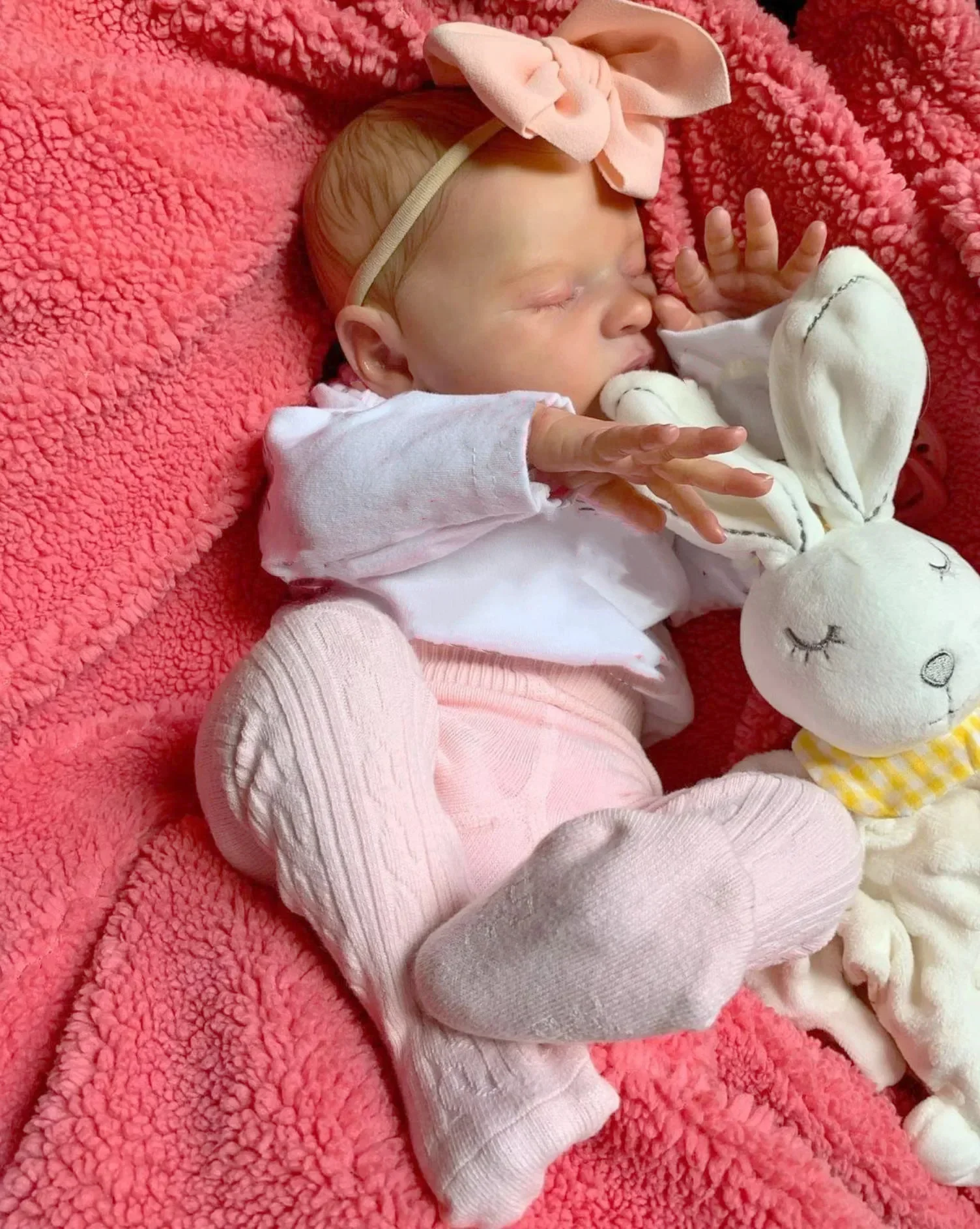 BZDOLL realistyczny 50cm miękki silikonowy śpiący uroczy odrodzony laleczka bobas z trójwymiarową skórą, żywy 20-calowy prezent urodzinowy dla noworodka — zdjęcie 2