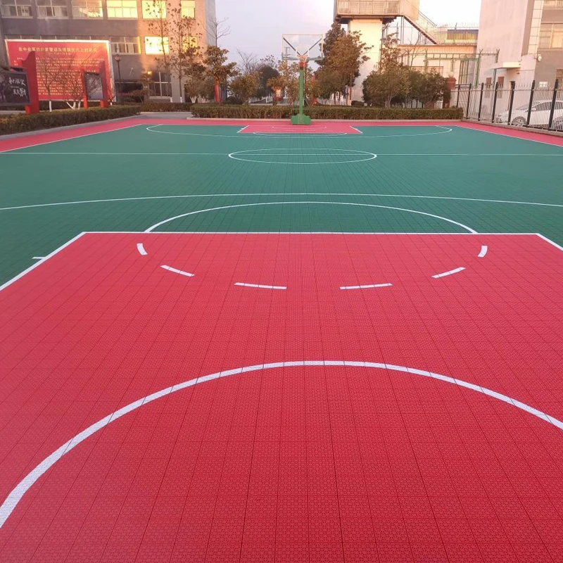 

Beable High Quality PP Interlocking Tiles Outdoor Full-sized Basketball Court Elementary High School Custom-Designed Sport Floor