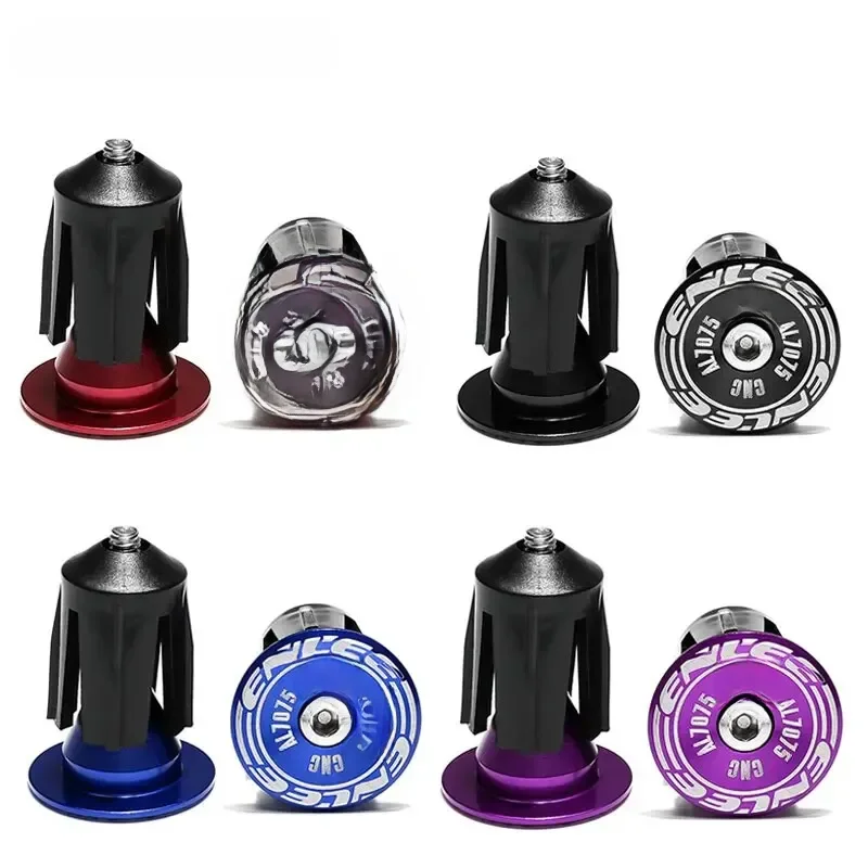 AliExpress enlee ENLEE 1 Pair Bike Grip Handle Bar End Cap Aluminium Alloy MTB Handlebar Grips Plugs Caps For Bicycle Handlebar Accessory