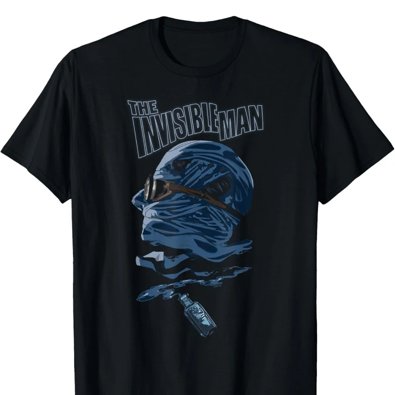 

Universal Monsters The Invisible Man Potion T-Shirt Pure Cotton Interesting Design T-Shirt for Men Soft And Breathable Comfortab