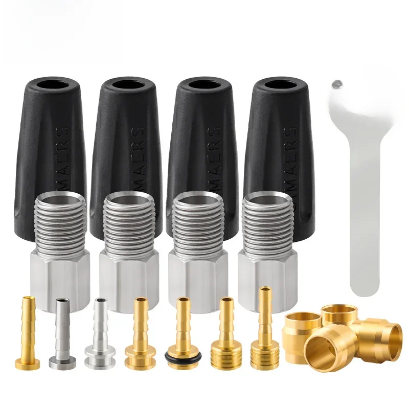 AliExpress MUQZI MTB Bike Oil Needle Olive Head Suit BH90 BH59 Tubing Pipe Oil Hydraulic Disc Hose Pressing Ring T Brake Accessories