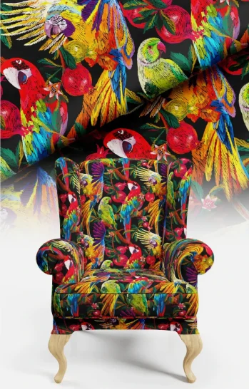 

Multicolor Digital Printed Upholstery Fabric Suitable for Multi-Purpose Use