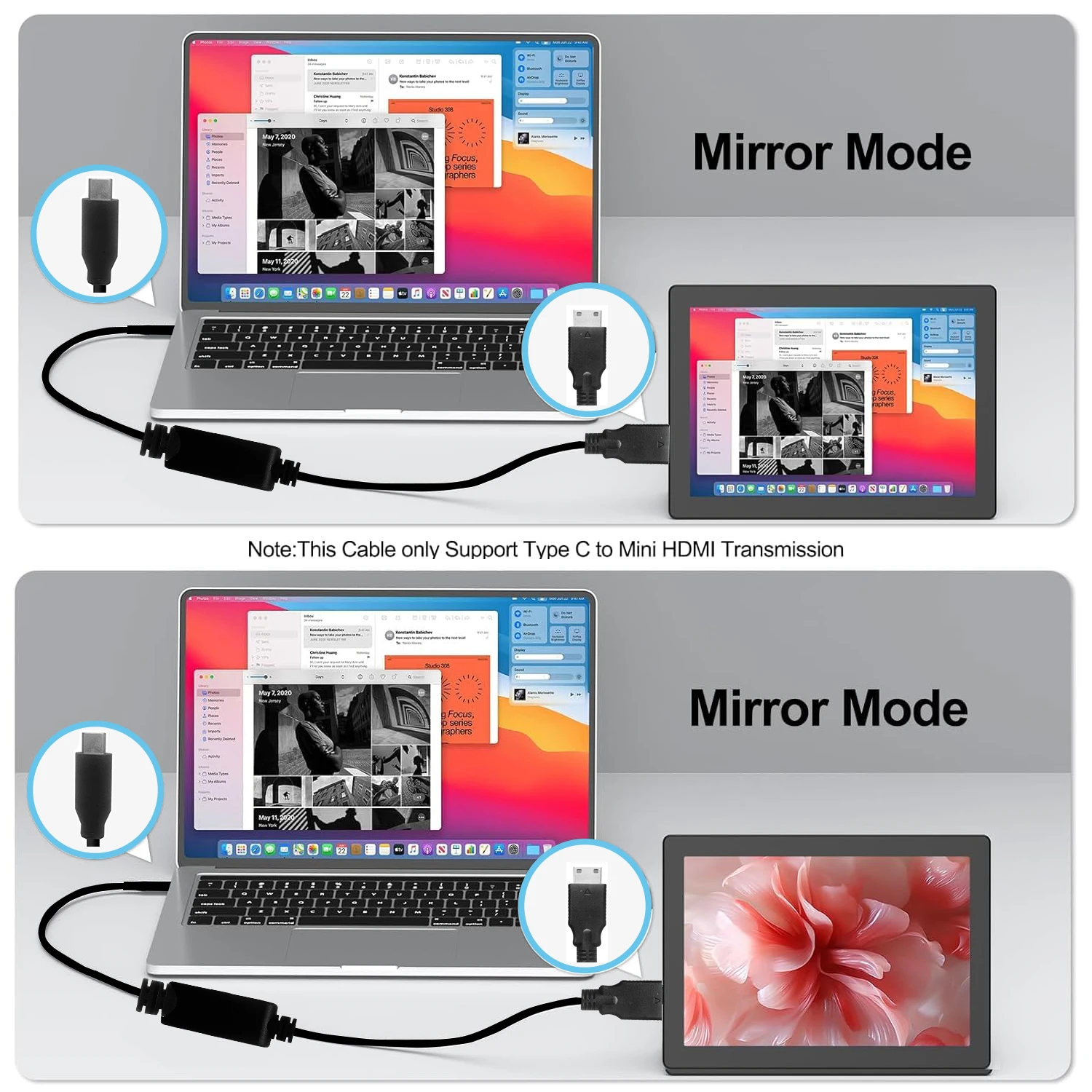 USB C to Mini HDMI Cable 4K 30 - Home Cinema Projector 4K 评论和价格
