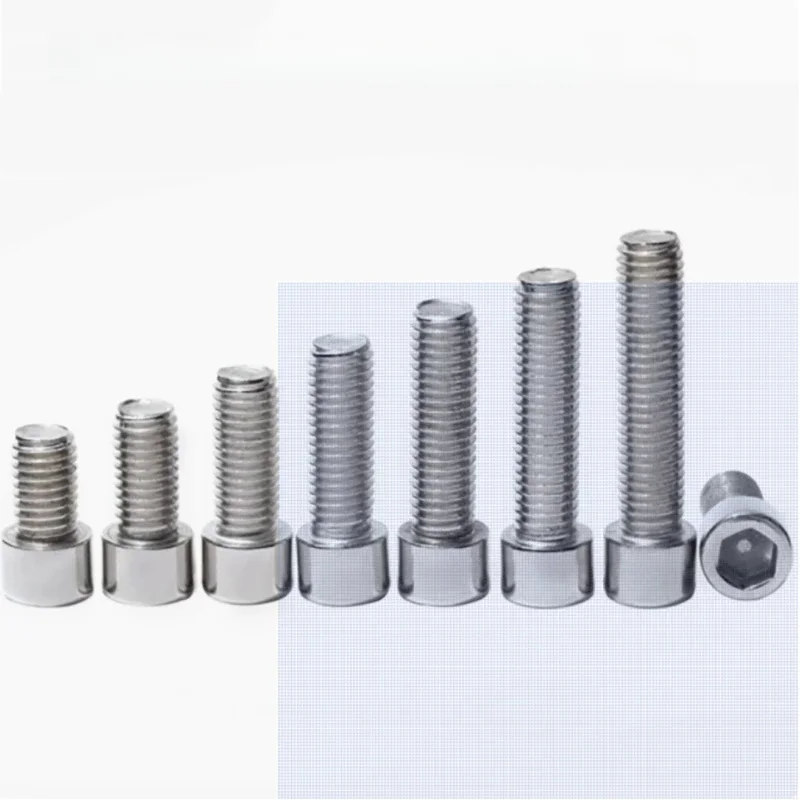 Vis à tête hexagonale en acier inoxydable, DIN912 M6 M8 M10, boulon Allen, 1 à 50 pièces