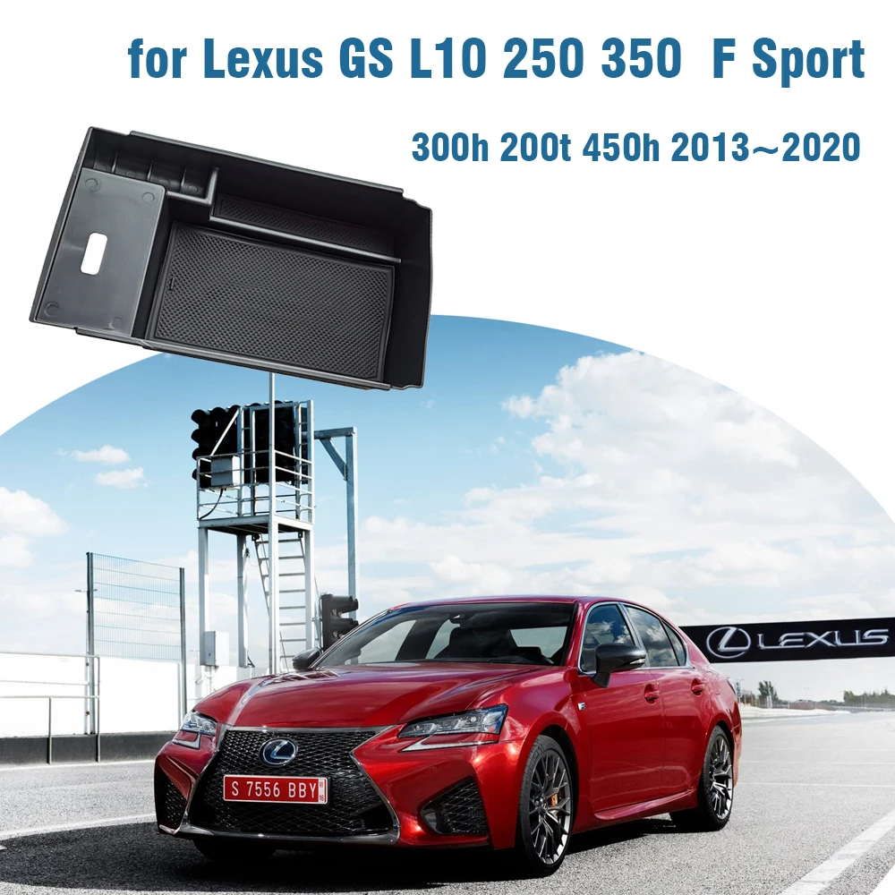 Central Armrest Storage Box for Lexus GS L10 250 350 F Sport 300h 200t 450h 2013~2020 Tray Sundries Packing Organizer Accessorie