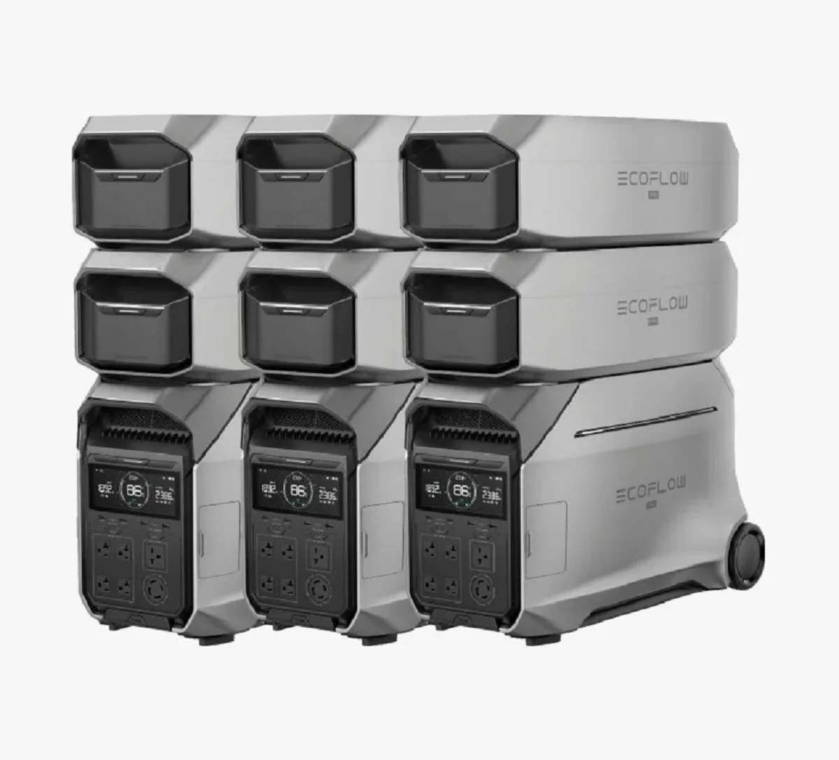 E-C-O-F-L-O-W D-E-L-T-A Pro 3 Power Station 4000Wh Battery Expandable to 120 240V 6000W