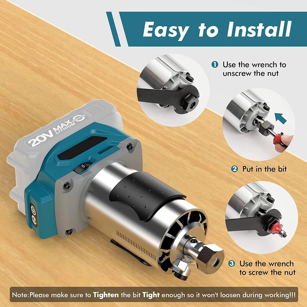 For Makita DRT50 Cordless Trimmer Rechargeable Trimming Machine Brushless Slotting Tool Milling Woodwork Engraving Machine