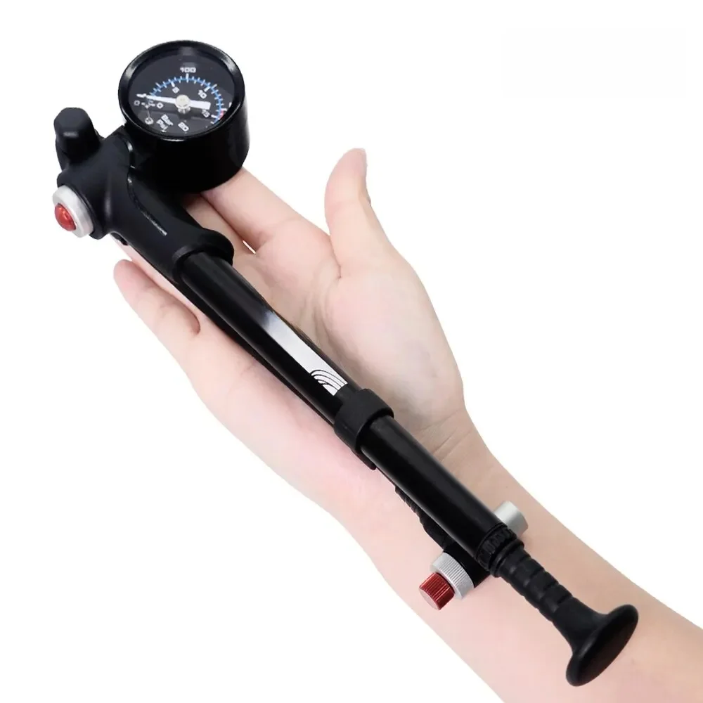Think rider tragbare Hochdruck 300psi Fahrrad luftpumpe mit Messgerät für Gabel & Hinterrad aufhängung Stoßdämpfer Berg