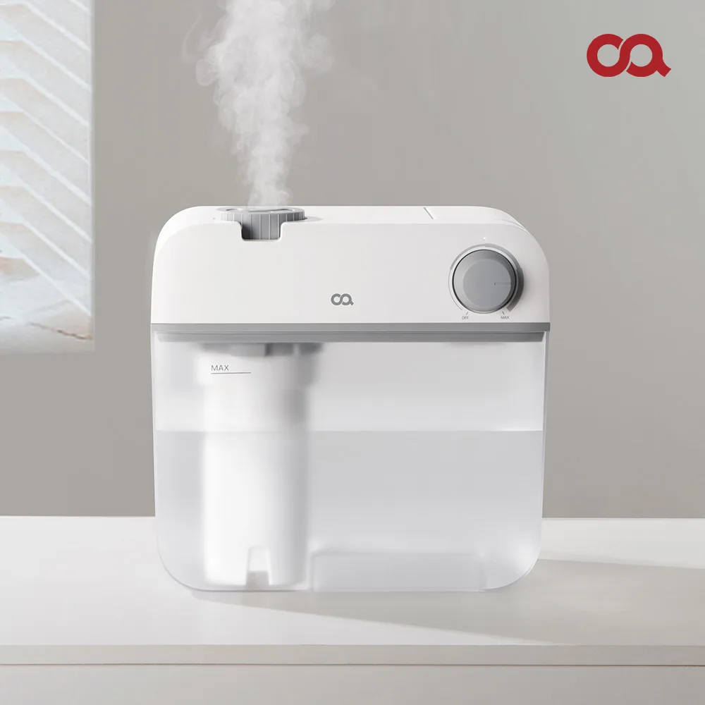 [OA] Plenty Brick Large Capacity Ultrasonic Humidifier 4L Water Tank Upper Water Supply Noiseless Household Dial Control Whole Cleaning Mini Baby Humidifier