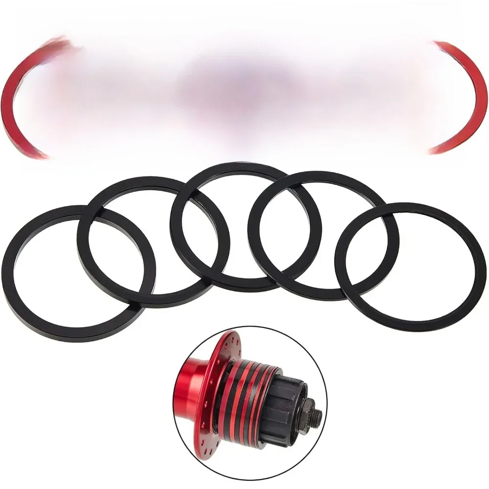 AliExpress Bike Cassette Spacer Bicycle Bottom Bracket Spacer 7-11 Speed Cassette Washer Anodized Aluminium Alloy Flywheel Hub Washer 1-3.0