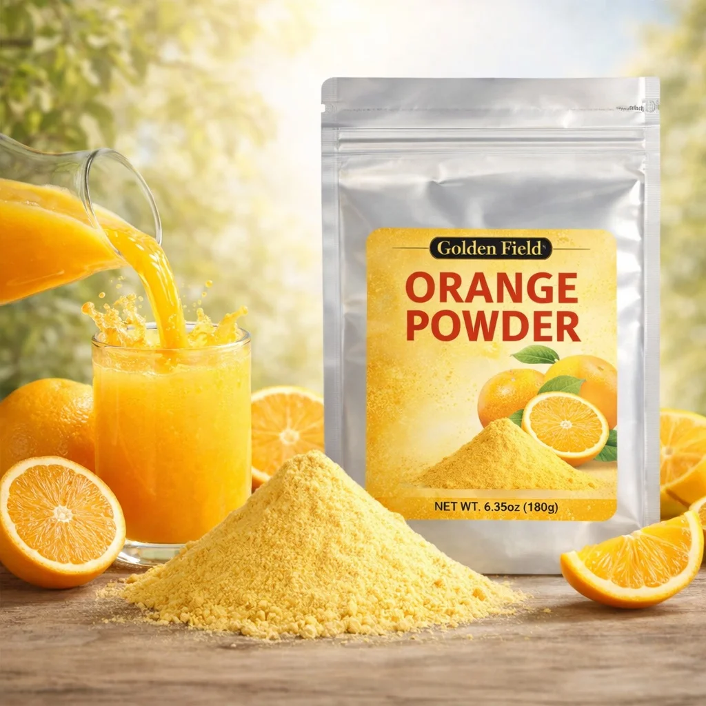Freeze Dried Orange Powder, Fruit Powder, Pure, Additive-Free, Fine Powder, From Oranges, 6.35oz