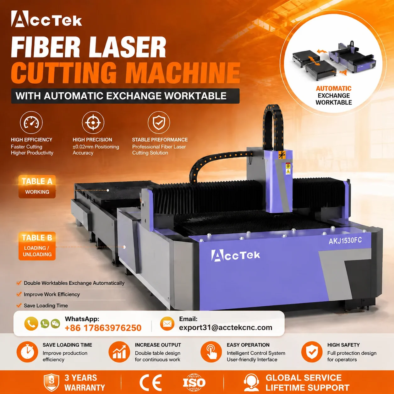 Low Energy Fiber Laser Cutting Machine With Exchange Platform Wide Metal Compatibility Heavy Load Stable Long Time 1.5kw 2kw 3kw