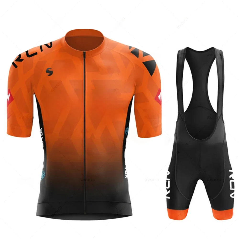 AliExpress RVOUEI 2025 New Rcn Summer Bicicletas Set Breathable Cycling Clothing MTB Uniform Man Short Sleeve Jersey Bike Maillot Ropa De Ciclismo