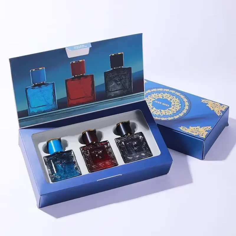 Men Perfume Gift Set 3Pcs Eros Cologne Long Lasting Light Fragrance Woody Scent Male Parfum Spray Luxury Gift Box For Men Birthday Present view 4