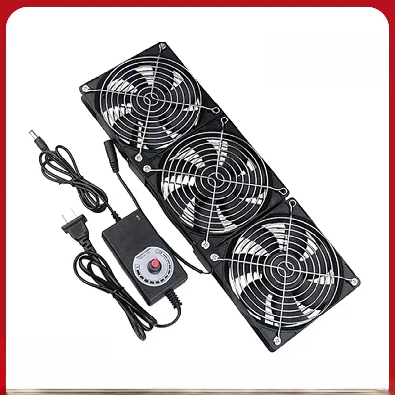 120mm 3000 tr/min ventilateur de refroidissement avec contrôleur 12 cm 12 V 220 V Btc Machine châssis poste de travail armoire radiateur serveur ventilateur